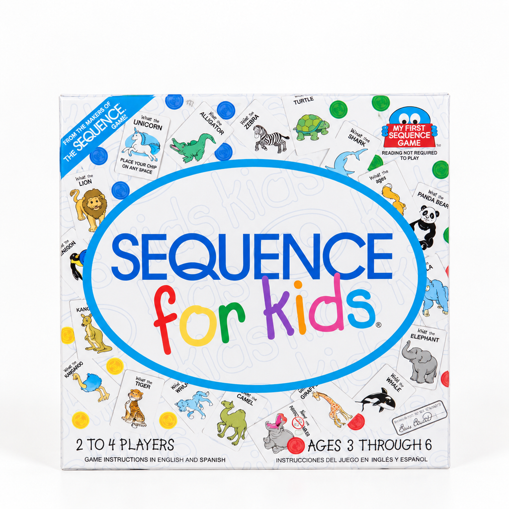 Animal Sequence Game - English and Spanish retail box