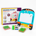 Children's Double-Sided Drawing Board - Green shown with its retail box