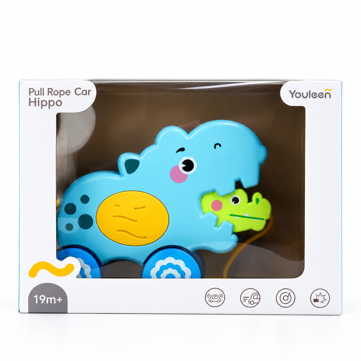 Musical Hippo Pull-Along retail box