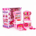 Pink Cartoon Kitchen & Kitchenware Set shown with its retail box