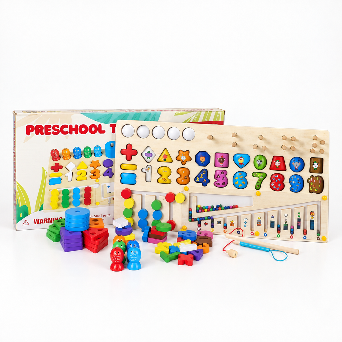 Preschool Multi-Activity Learning Board shown with its retail box