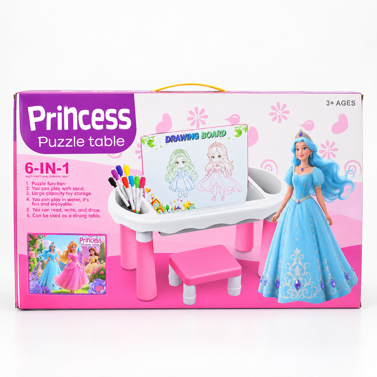 Princess Puzzle Table retail box