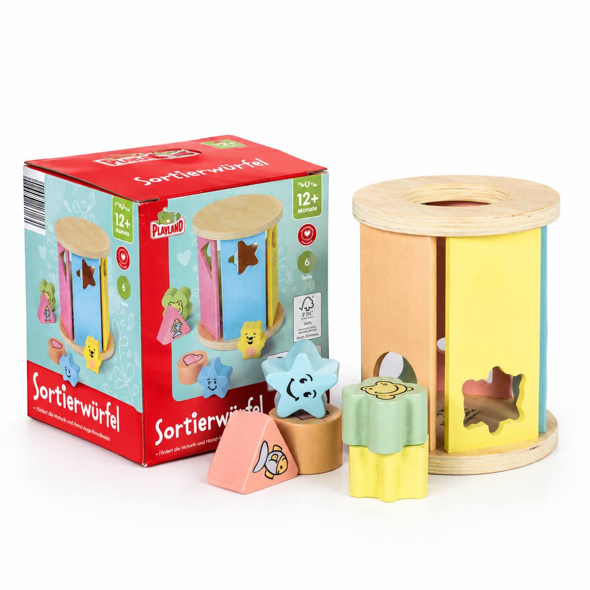 Round Shape Sorter shown with its retail box