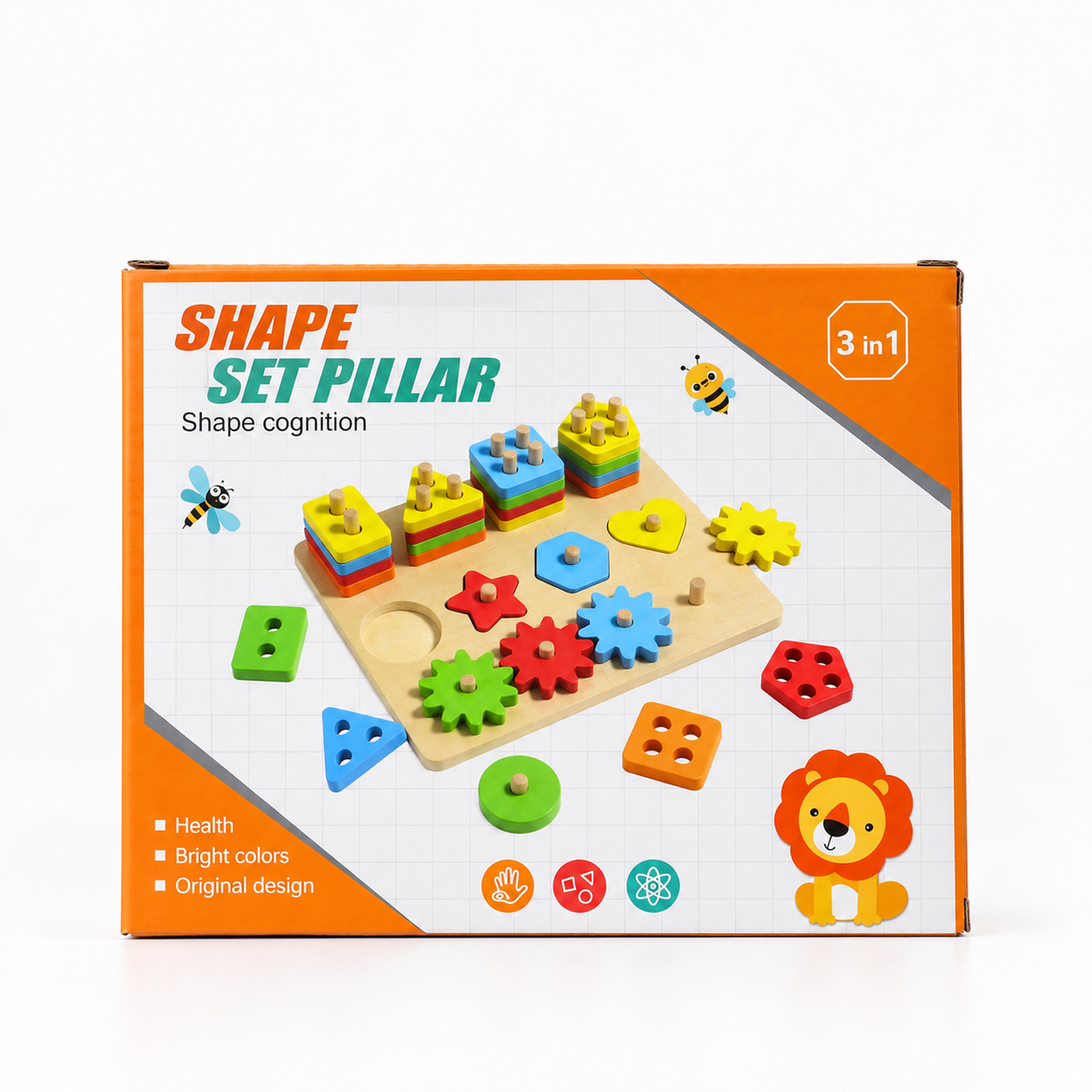 Shape Set Pillar Learning Toy retail box