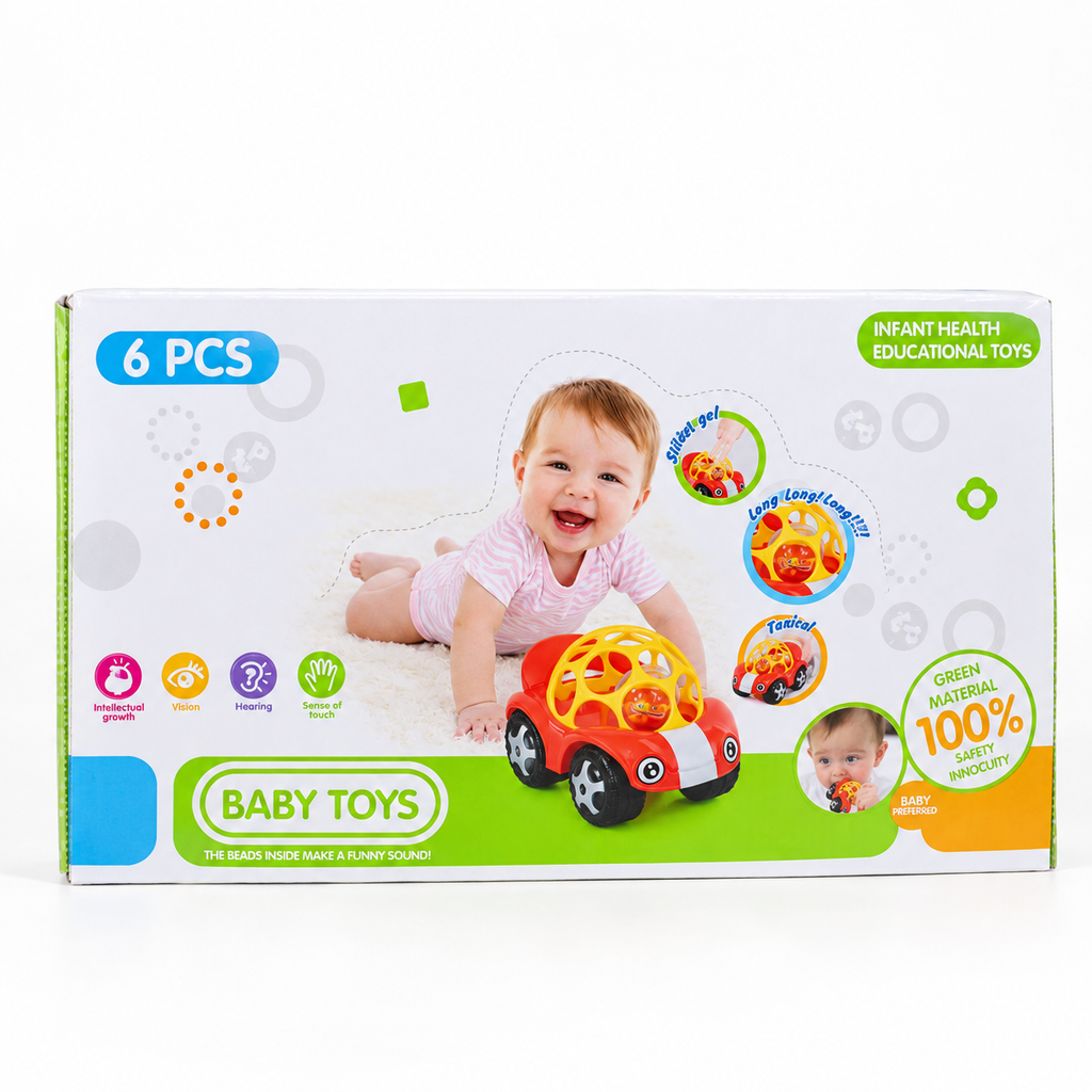 Soft Ball Cartoon Cars retail box