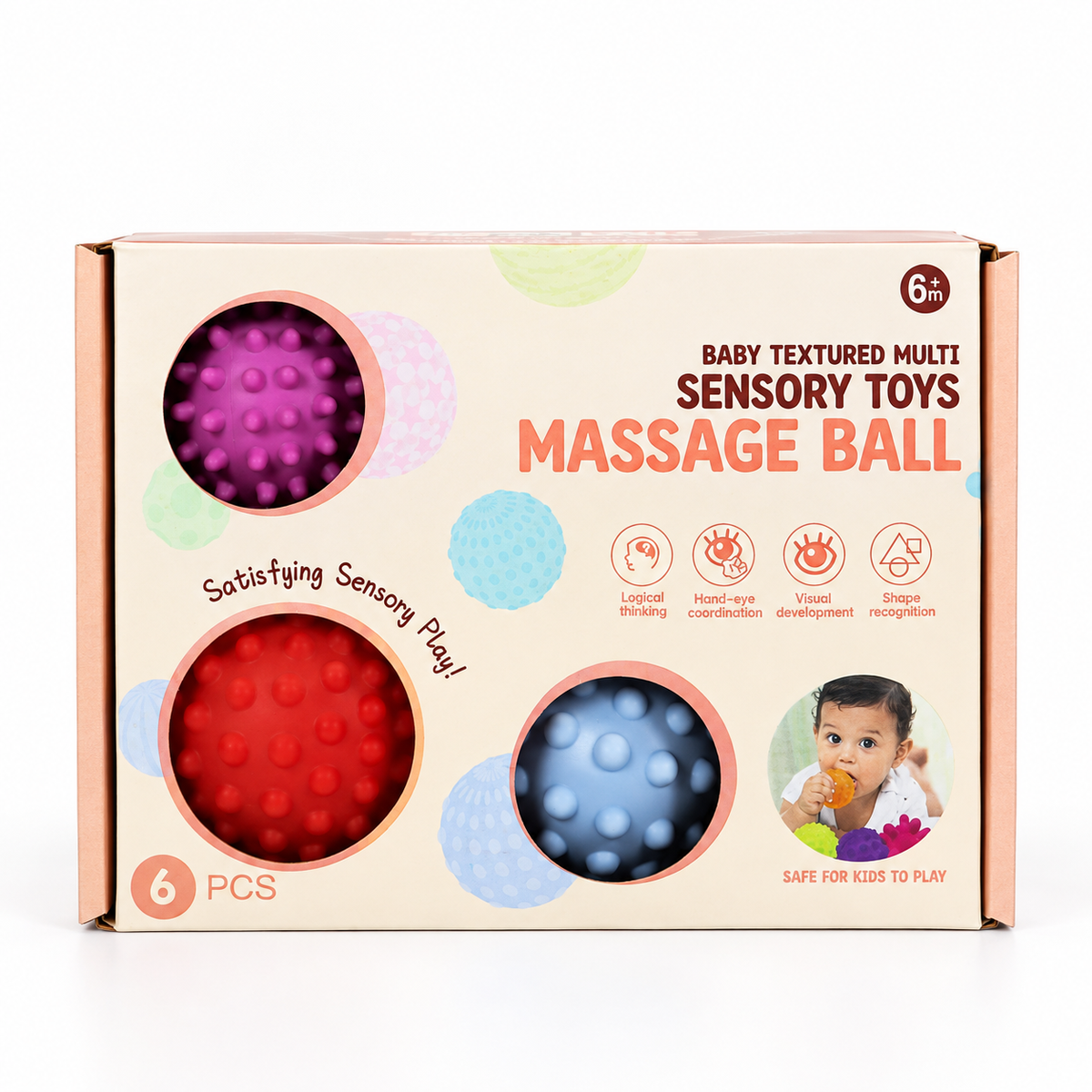 Soft Textured Baby Balls retail box