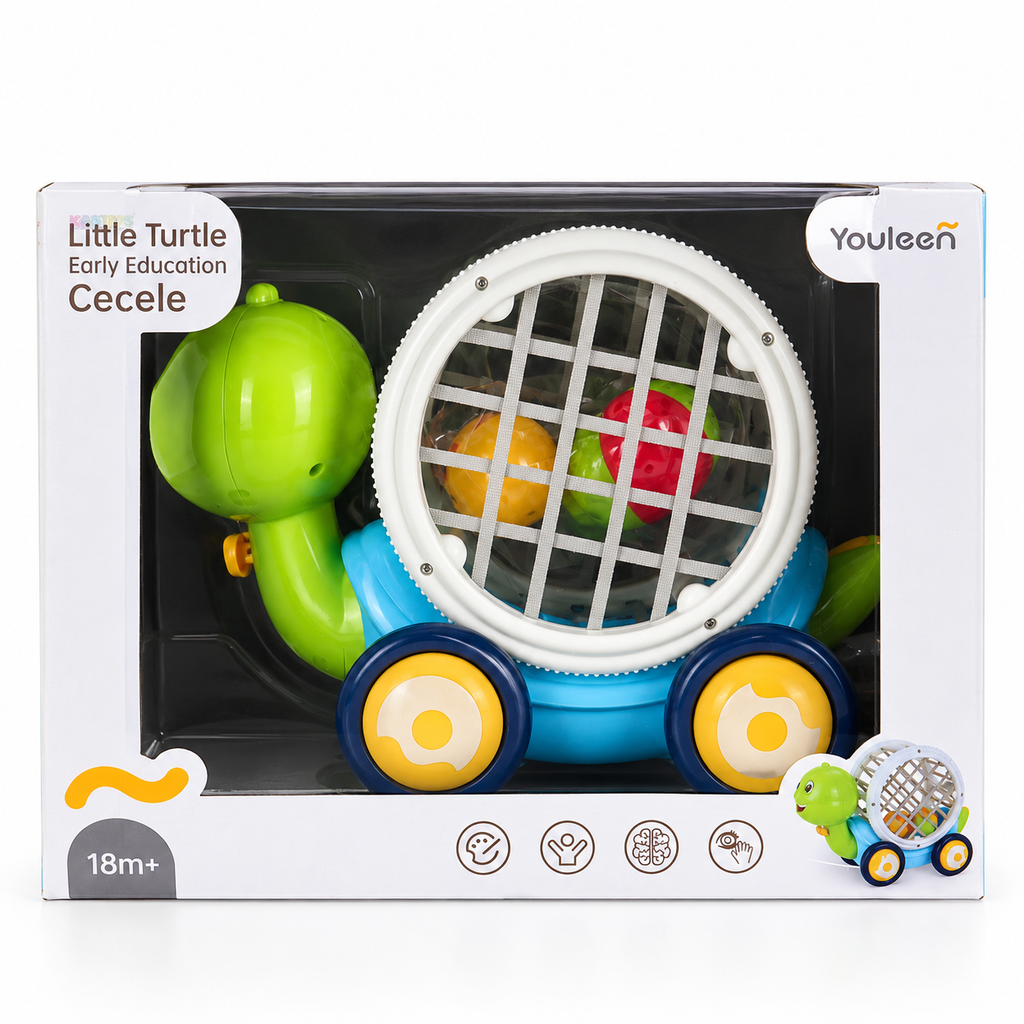 Turtle Pull-Along Ball Toy retail box